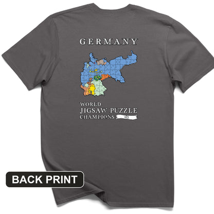 Germany Jigsaw Champion Back Print T-Shirt