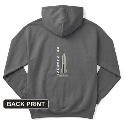 Going Down Back Print Hoodie