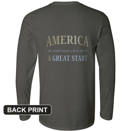 Great Start Back Print Long Sleeve T-Shirt