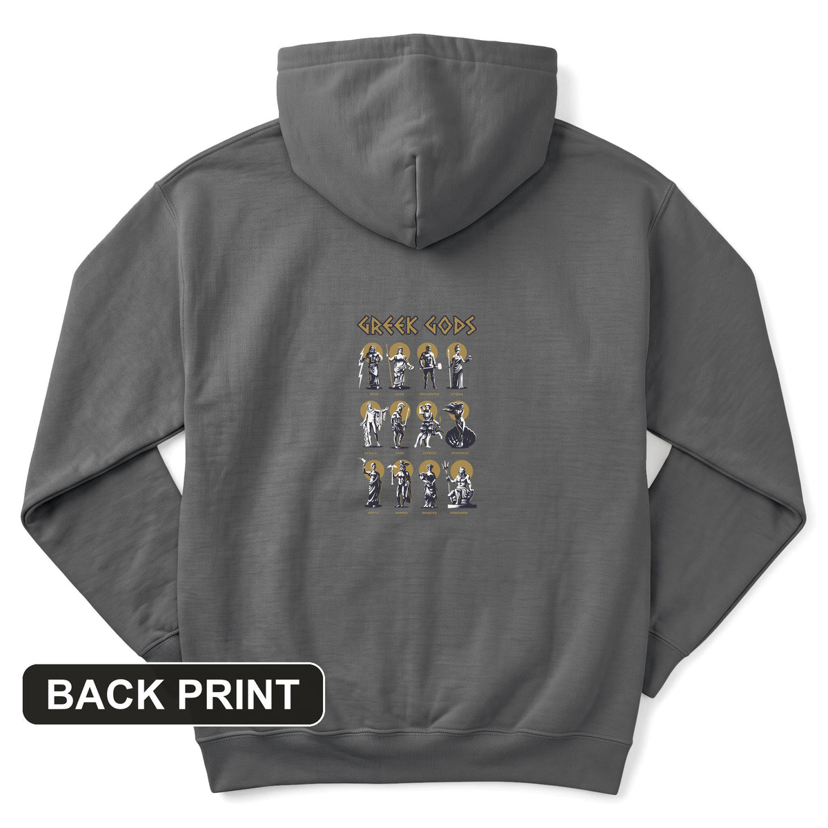 Greek Gods Back Print Hoodie