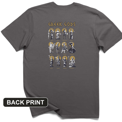 Greek Gods Back Print T-Shirt