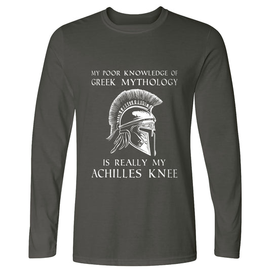 Greek Mythology Achilles Knee Long Sleeve T-Shirt