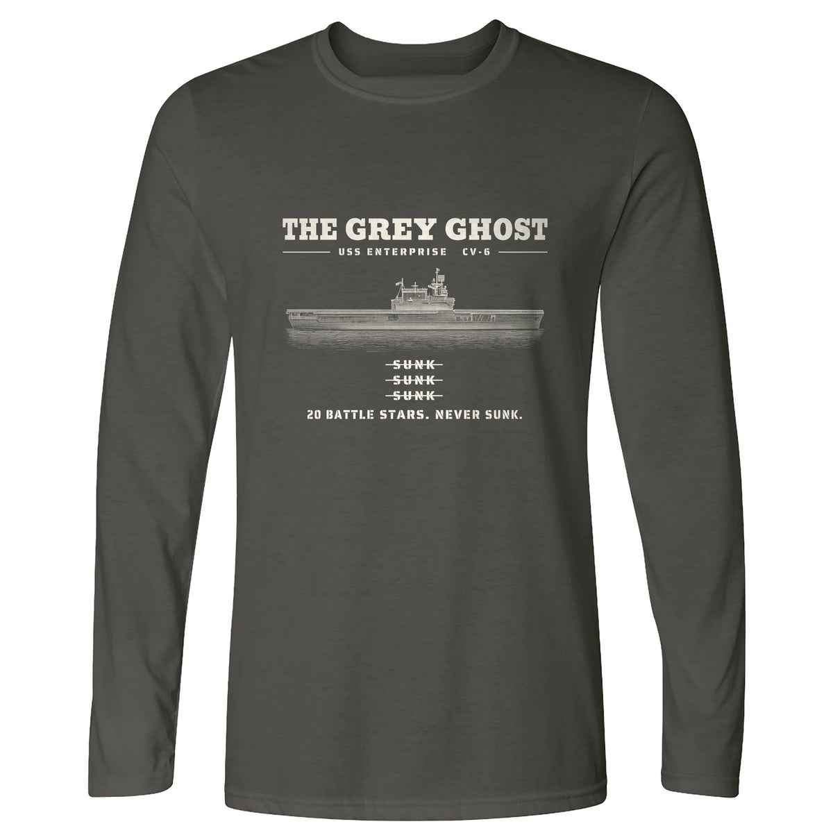Grey Ghost Long Sleeve T-Shirt