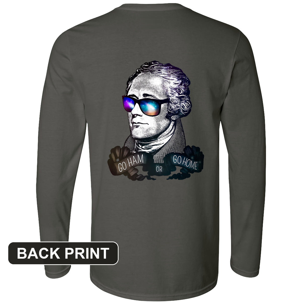 Hamilton Back Print Long Sleeve T-Shirt