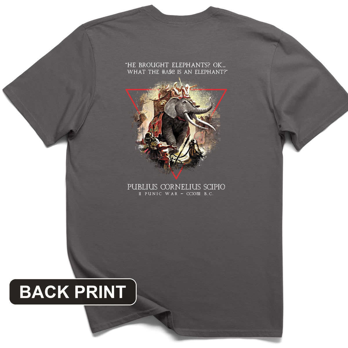 Hannibal Elephants Back Print T-Shirt