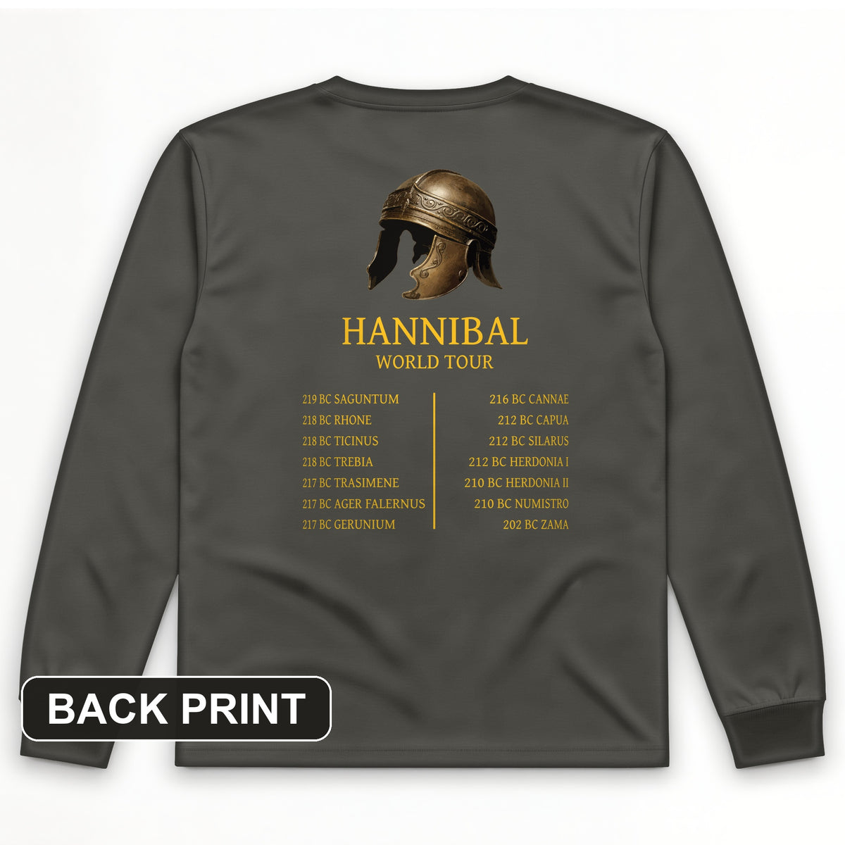 Hannibal World Tour Back Print Long Sleeve T-Shirt