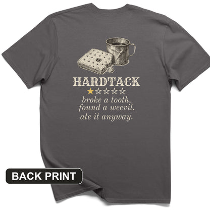 Hardtack One Star Review Back Print T-Shirt
