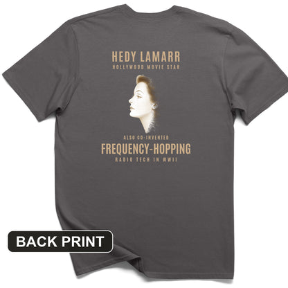 Hedy Lamarr Back Print T-Shirt