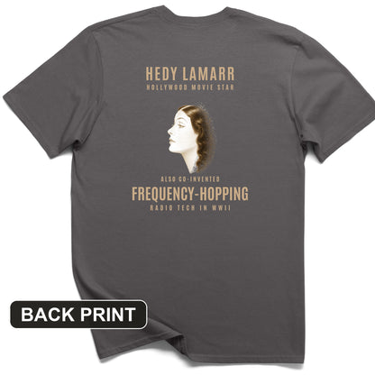 Hedy Lamarr Back Print T-Shirt