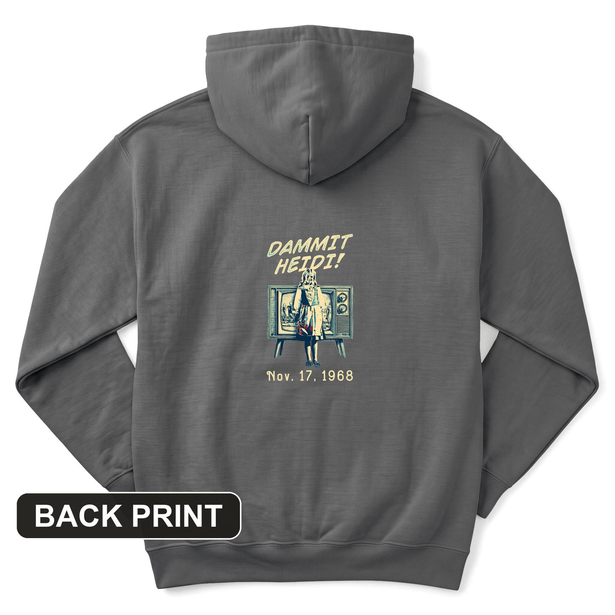 Heidi Bowl Back Print Hoodie