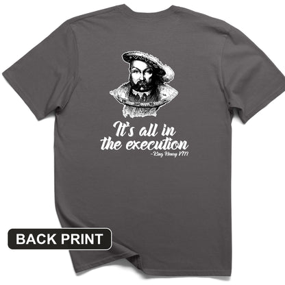 Henry VIII Execution Back Print T-Shirt