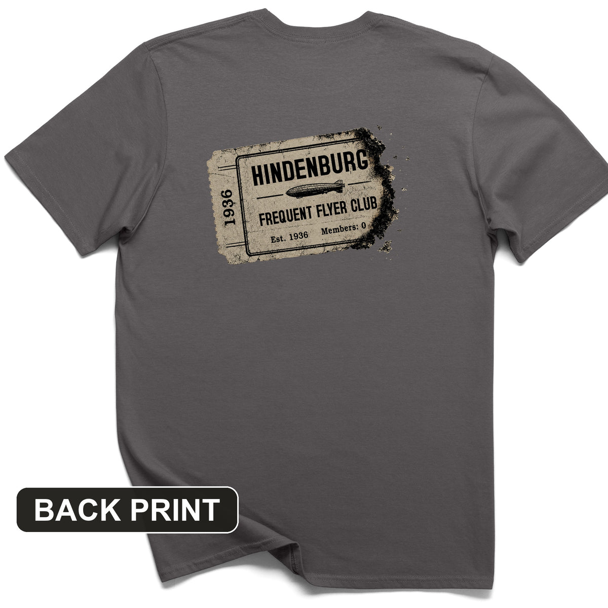 Hindenburg Back Print T-Shirt