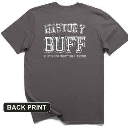 History Buff Back Print T-Shirt