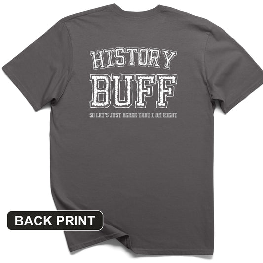 History Buff Back Print T-Shirt