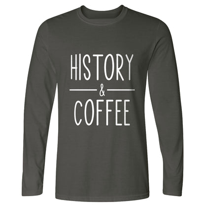 History & Coffee Long Sleeve T-Shirt