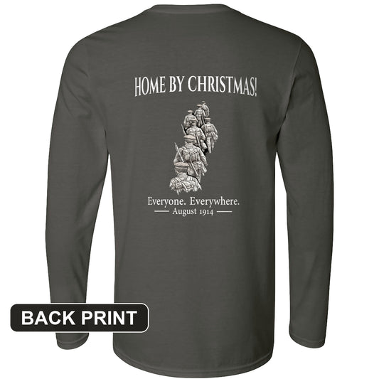 Home by Christmas Back Print Long Sleeve T-Shirt
