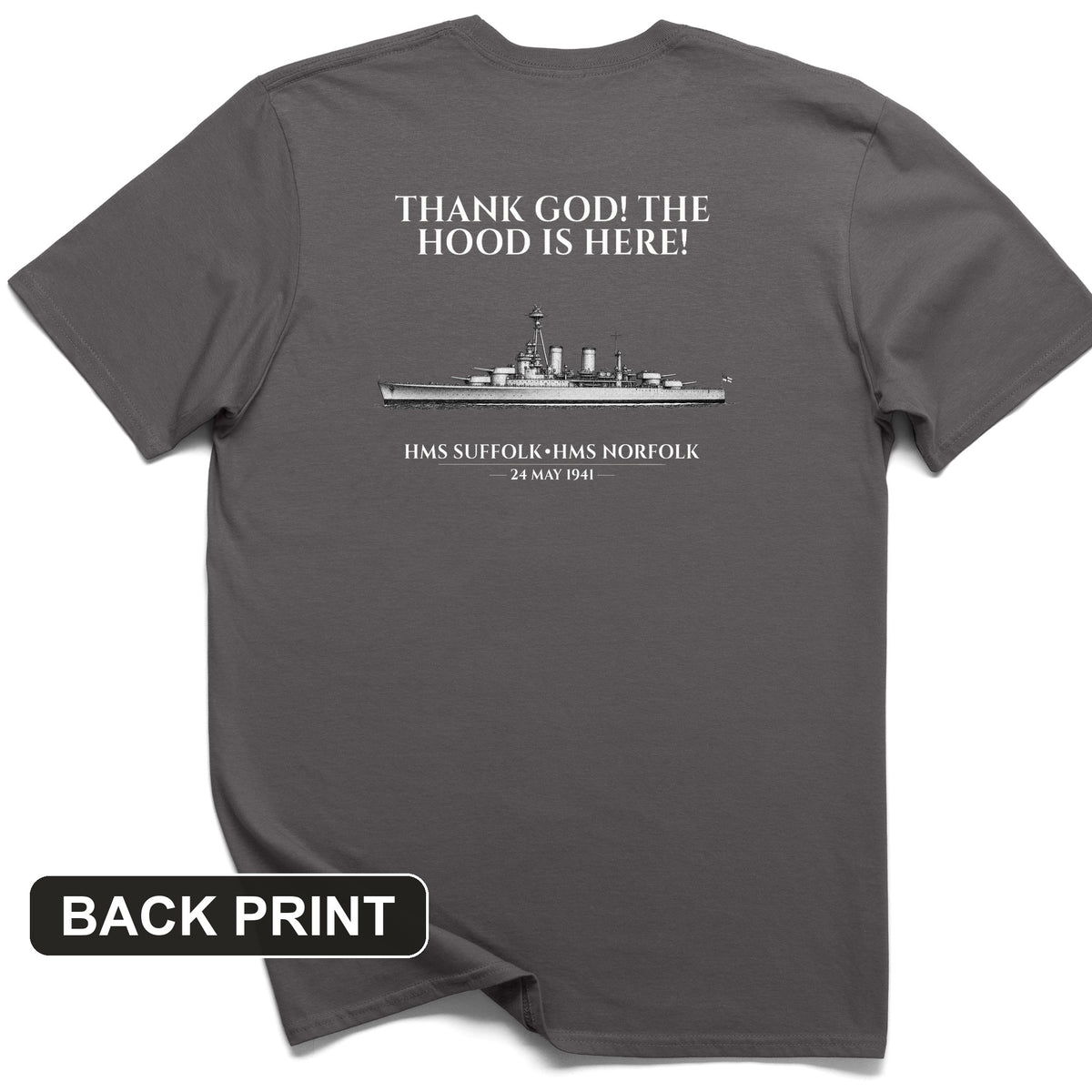 Hood Back Print T-Shirt