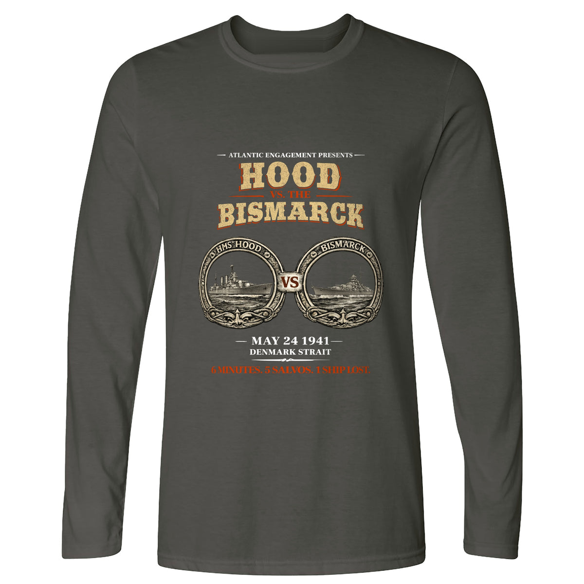 Hood vs Bismarck Long Sleeve T-Shirt
