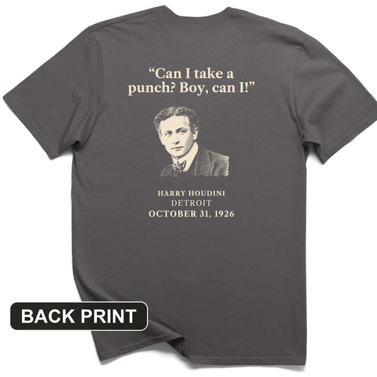 Houdini Can I Take A Punch Back Print T-Shirt
