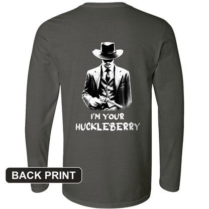 Huckleberry Back Print Long Sleeve T-Shirt