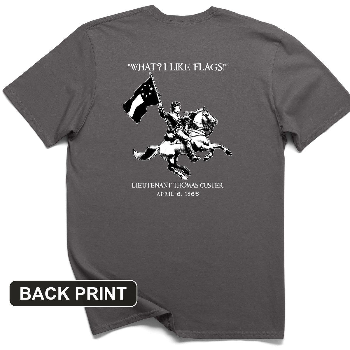 I Like Flags Back Print T-Shirt