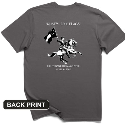 I Like Flags Back Print T-Shirt