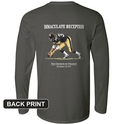 Immaculate Reception Back Print Long Sleeve T-Shirt