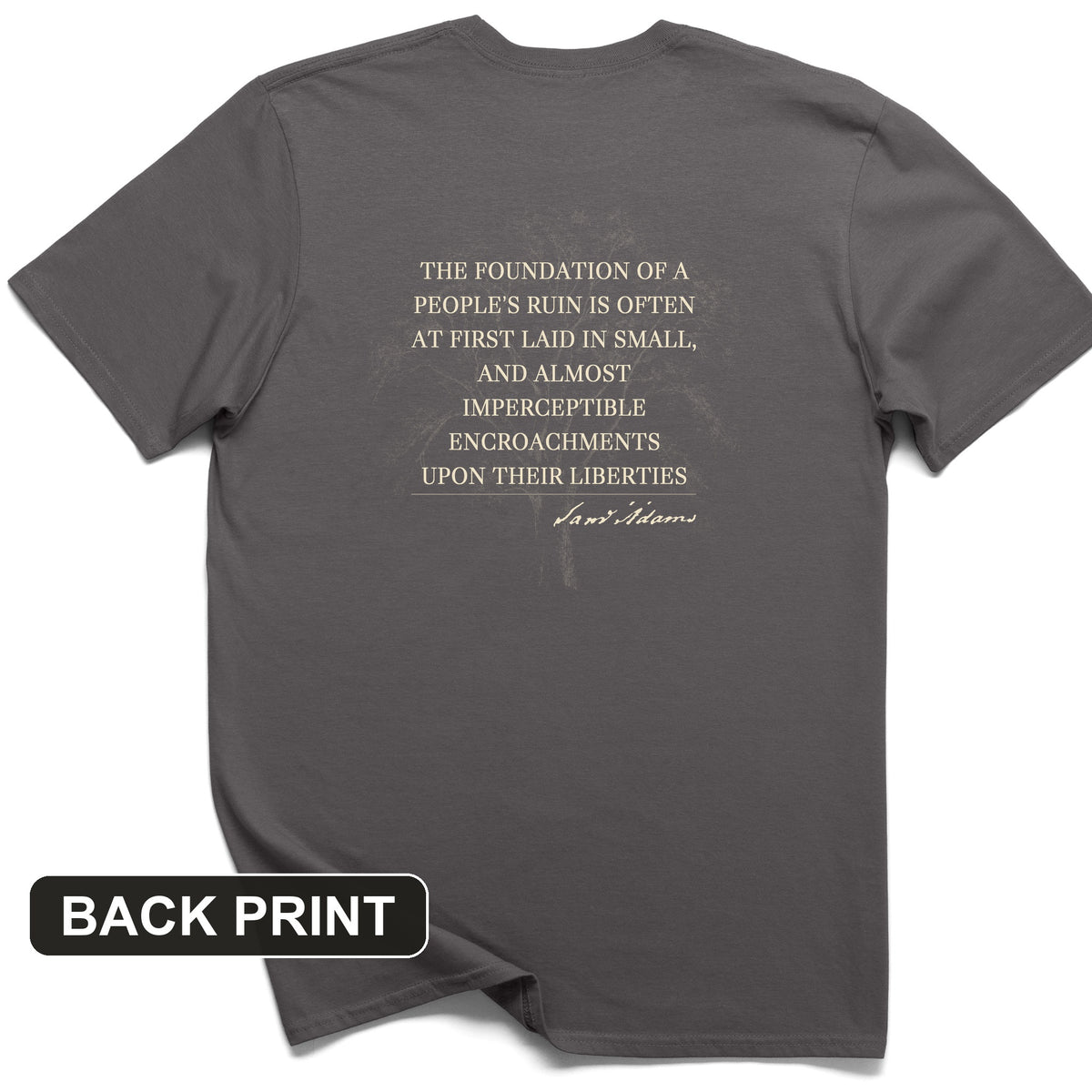 Imperceptible Encroachments Back Print T-Shirt