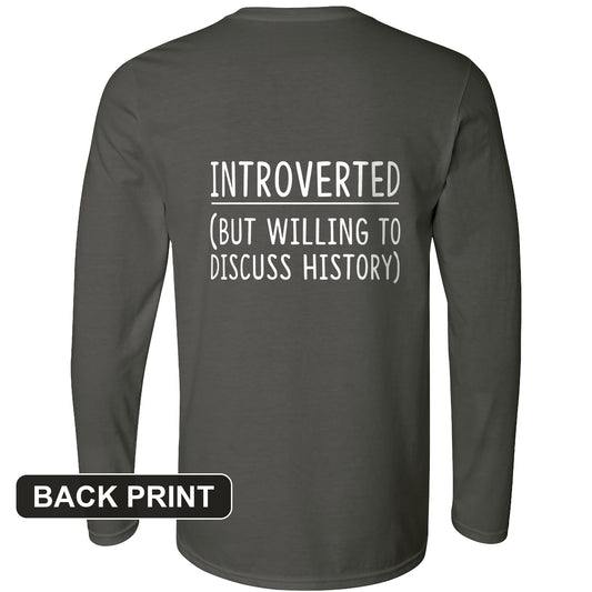 Introverted Back Print Long Sleeve T-Shirt