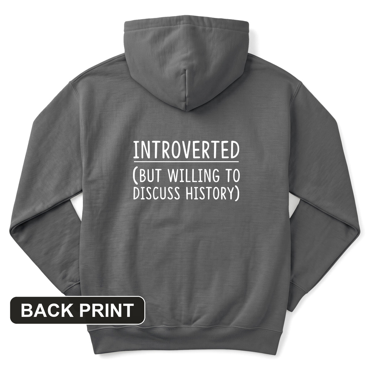 Introverted Back Print Hoodie