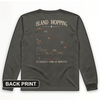 Island Hopping Back Print Long Sleeve T-Shirt