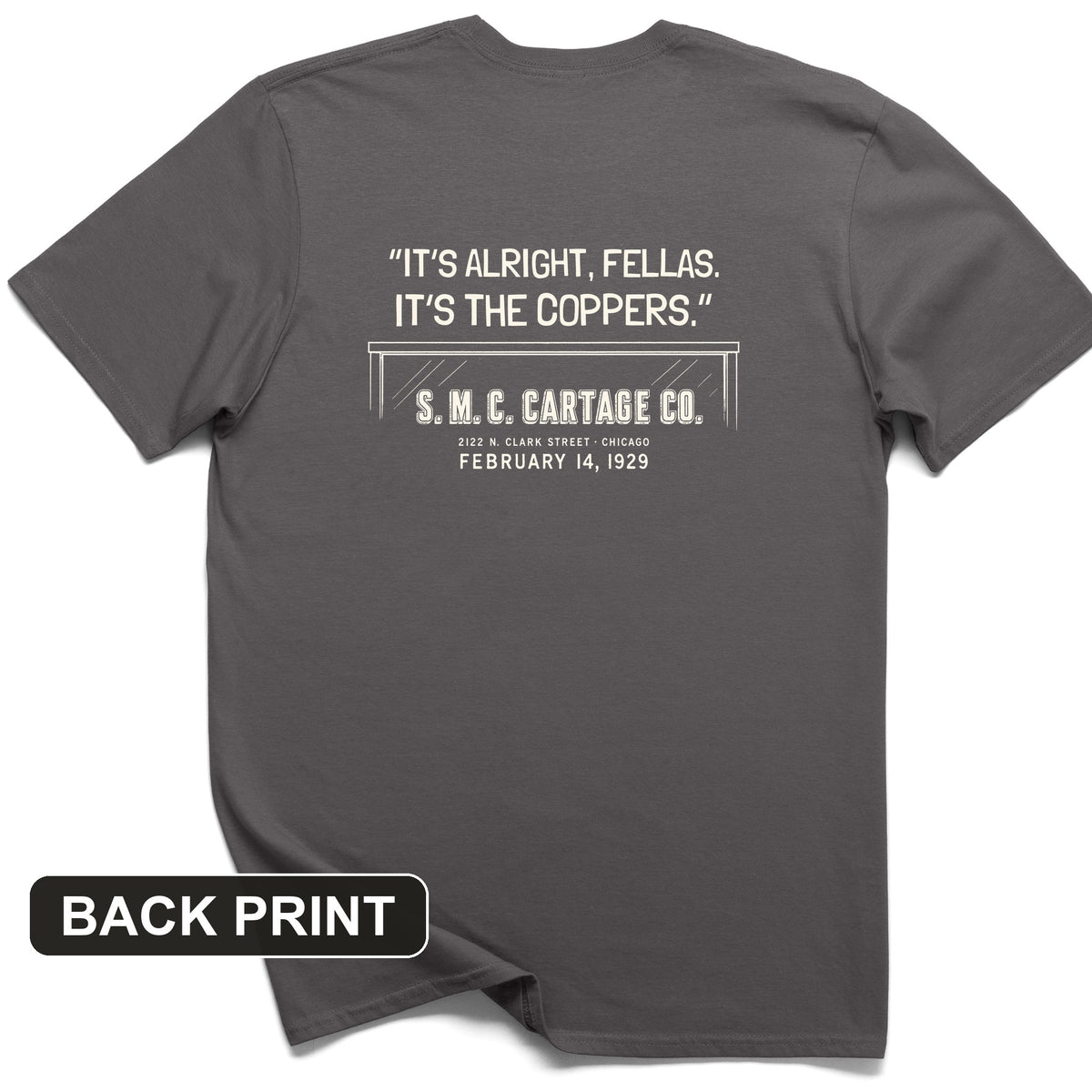 It's The Coppers Back Print T-Shirt