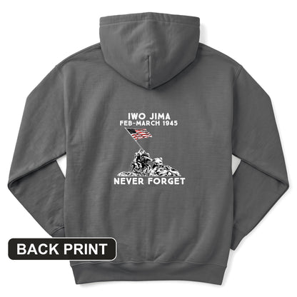 Iwo Jima Back Print Hoodie