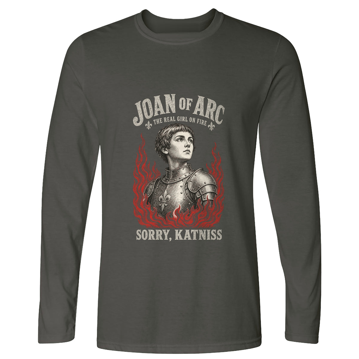 Joan of Arc Girl on Fire Long Sleeve T-Shirt