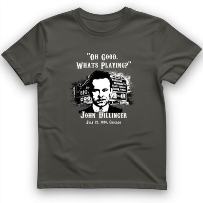 John Dillinger Let's Go To Movies T-Shirt