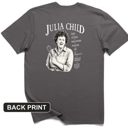 Julia Child Back Print T-Shirt