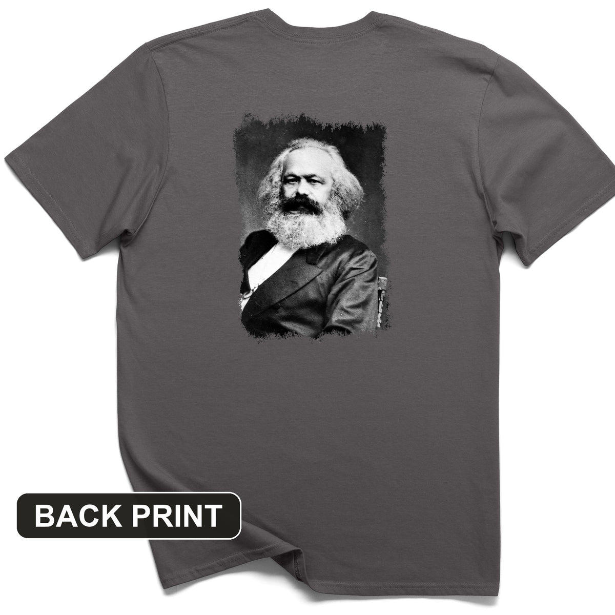 Karl Marx Back Print T-Shirt