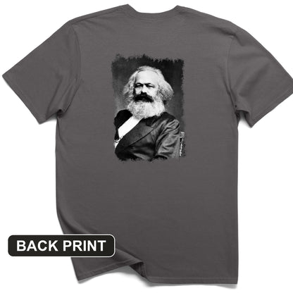 Karl Marx Back Print T-Shirt
