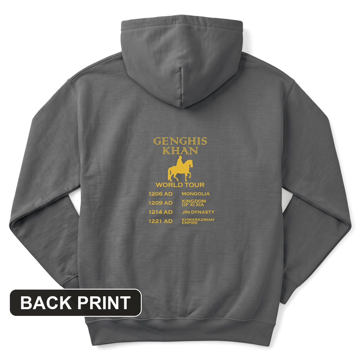 Khan World Tour Back Print Hoodie