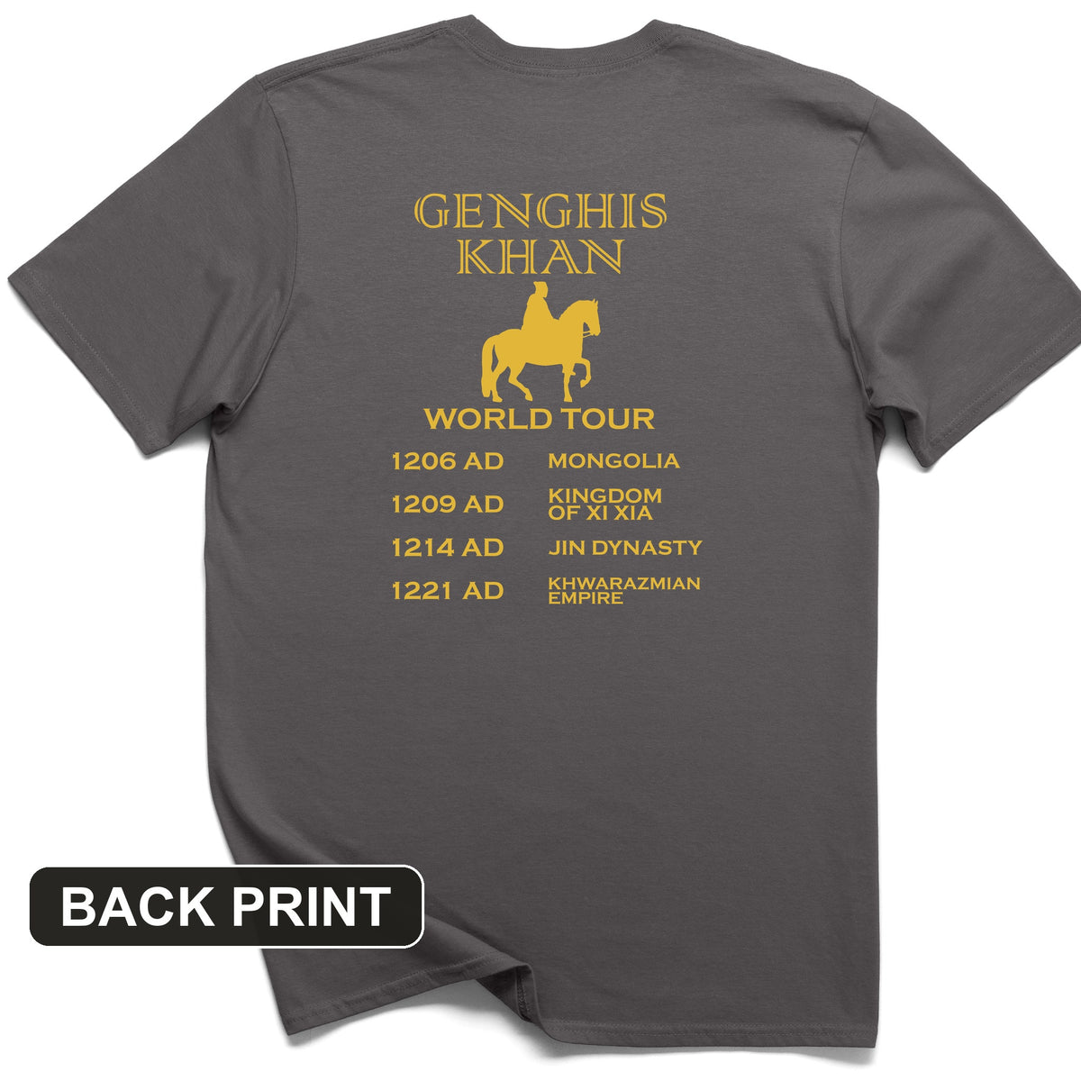 Khan World Tour Back Print T-Shirt