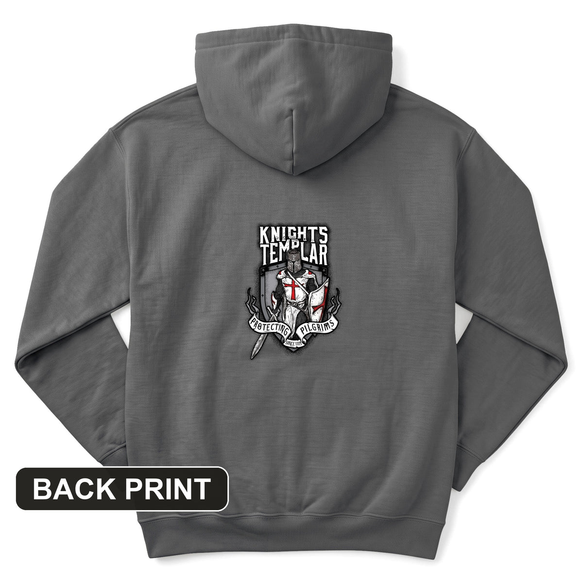 Knights Templar Back Print Hoodie
