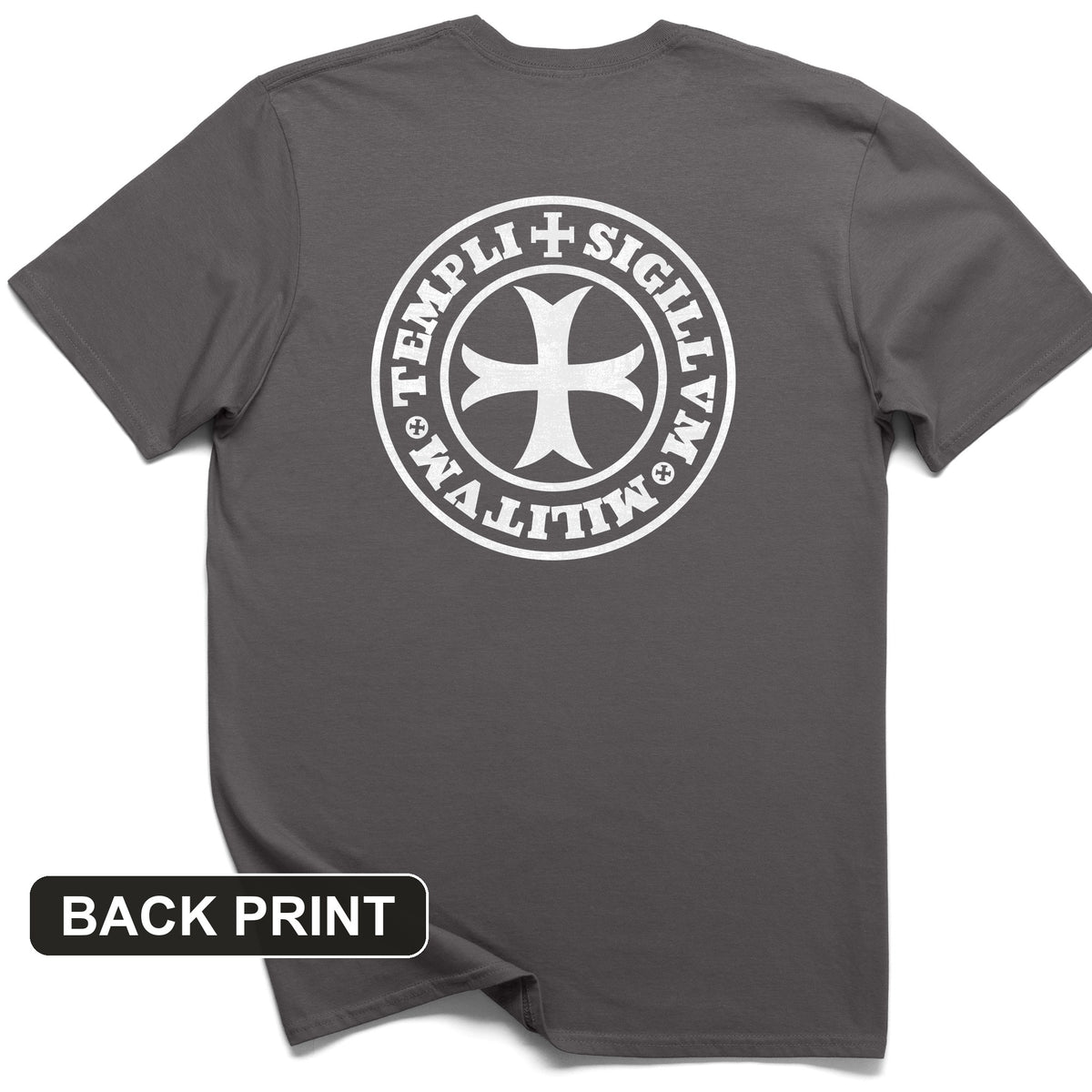 Knights Templar 2 Back Print T-Shirt