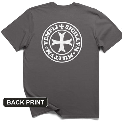 Knights Templar 2 Back Print T-Shirt