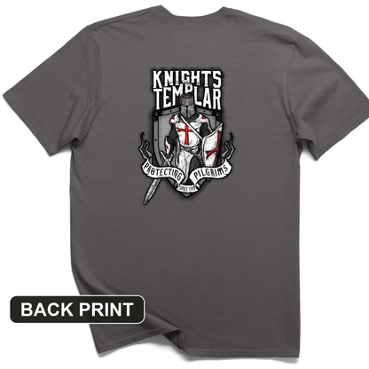 Knights Templar Back Print T-Shirt
