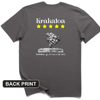 Krakatoa 5 Star Back Print T-Shirt