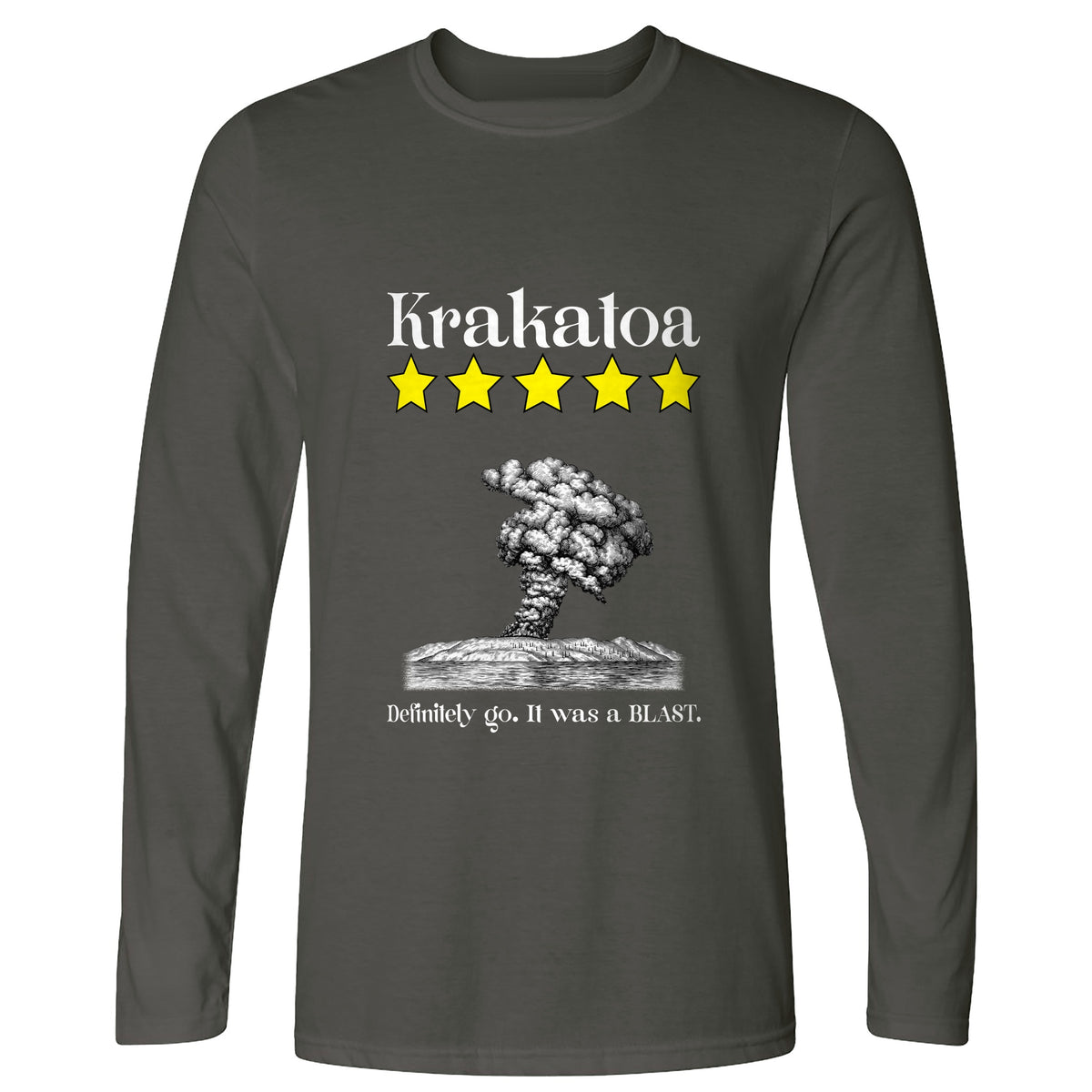 Krakatoa 5 Star Long Sleeve T-Shirt