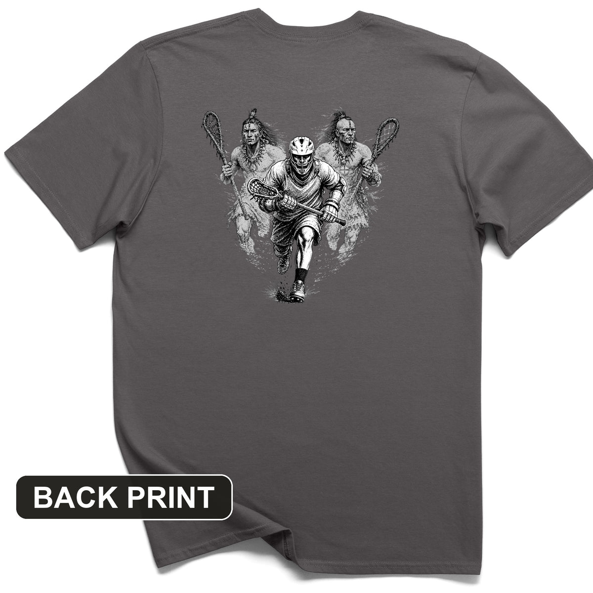 Lacrosse Back Print T-Shirt