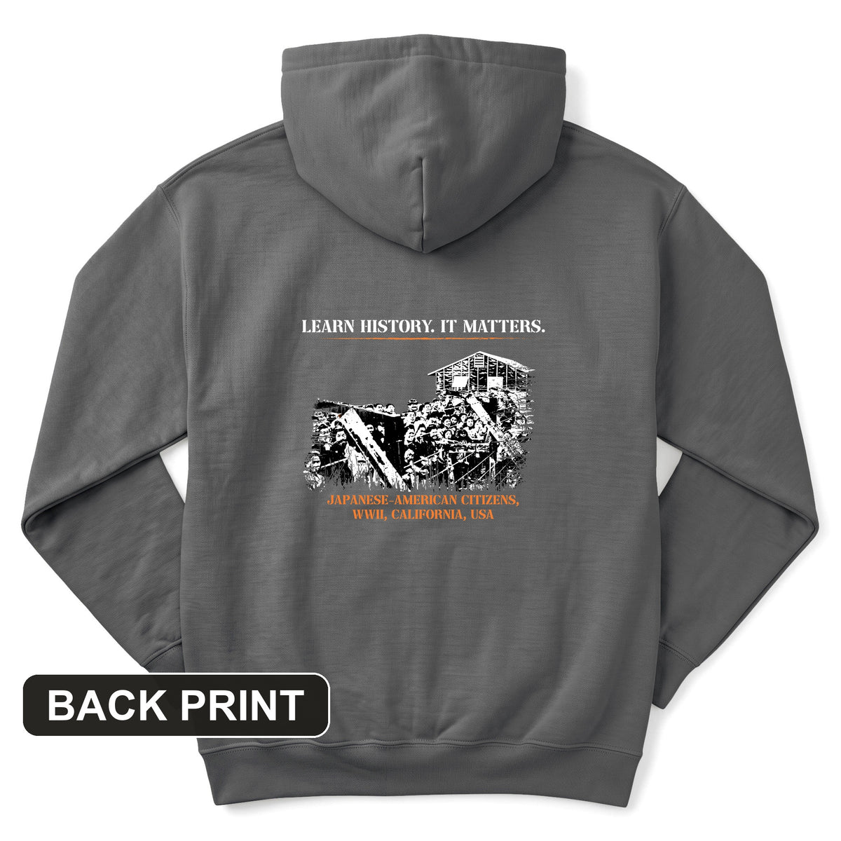 Learn History It Matters Back Print Hoodie
