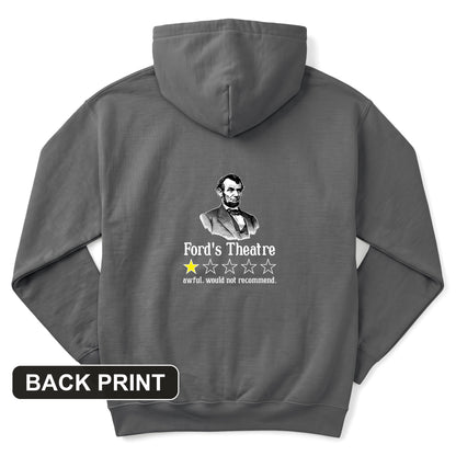 Lincoln One Star Review Back Print Hoodie