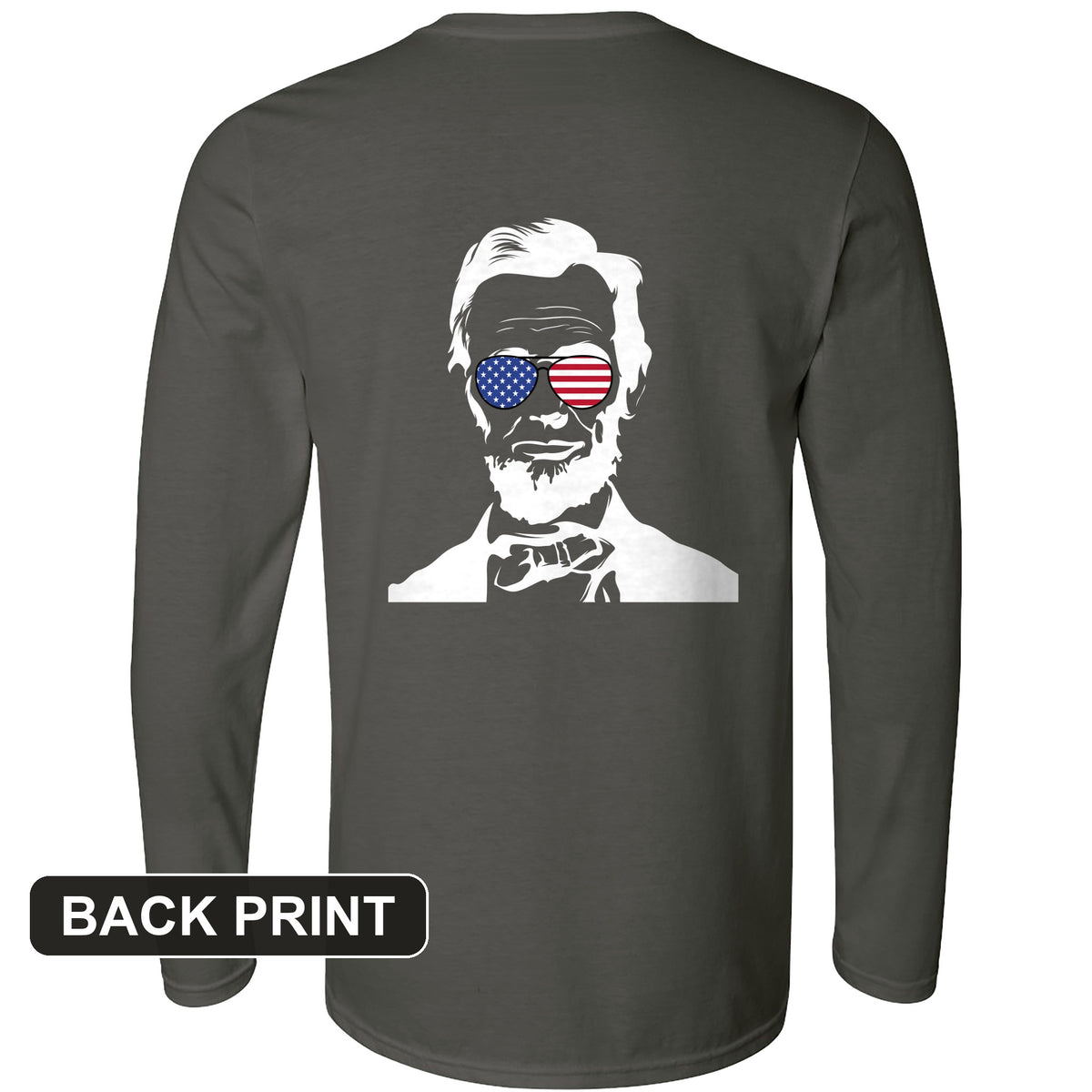 Lincoln Shades Back Print Long Sleeve T-Shirt